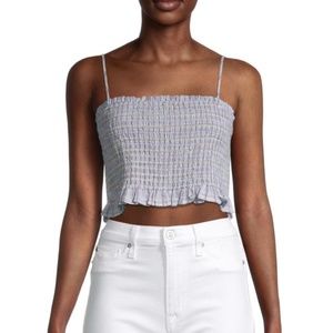 NWT BCBG Generation – Smocked Crop Camisole